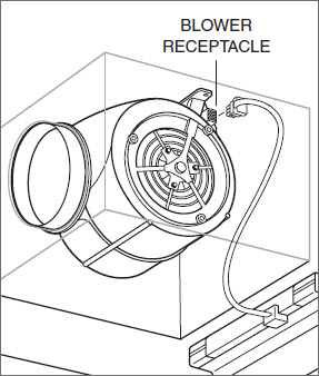 Ceiling-Mounted Hood Internal Blower Wiring Connections | FAQ | Sub ...